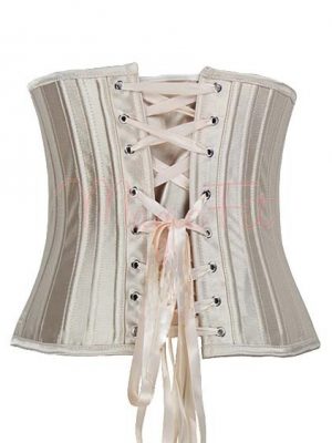 Under Bust Waist Trainer Hourglass Creator Corset - 24 Steel Bones with Full Lace-up Back