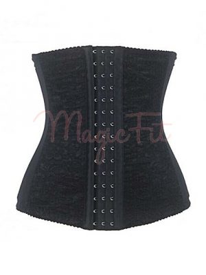 Hourglass Creator Spiral Steel Boned Waist Trainer with Lace Overlay